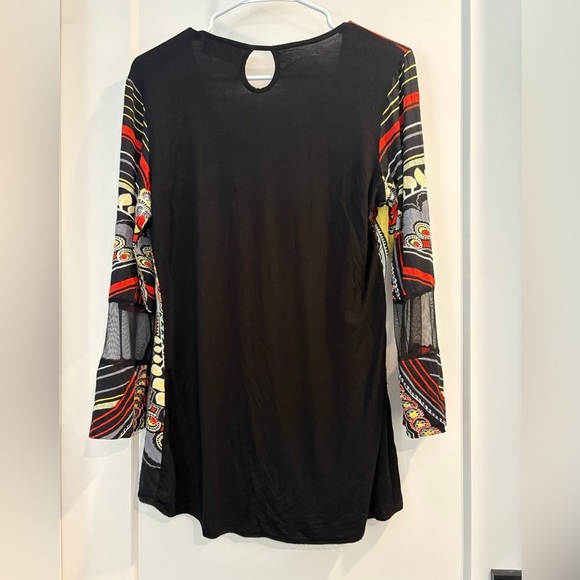 Tango Mango Multicolor Print Tunic Top - Size Medium - Picture 3 of 12